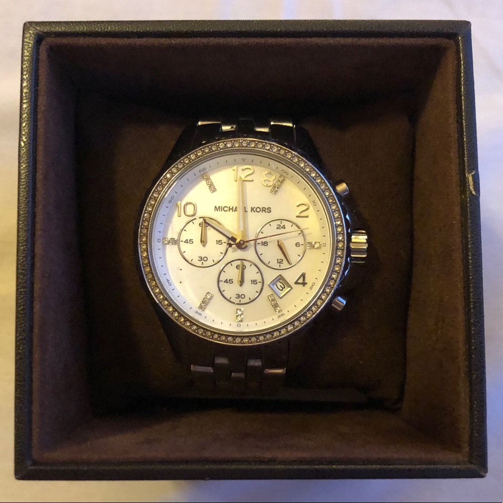 Michael Kors Silver Runway Watch